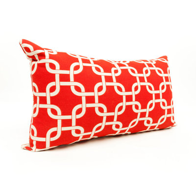 Links Geometric Outdoor Reversible Throw Pillow