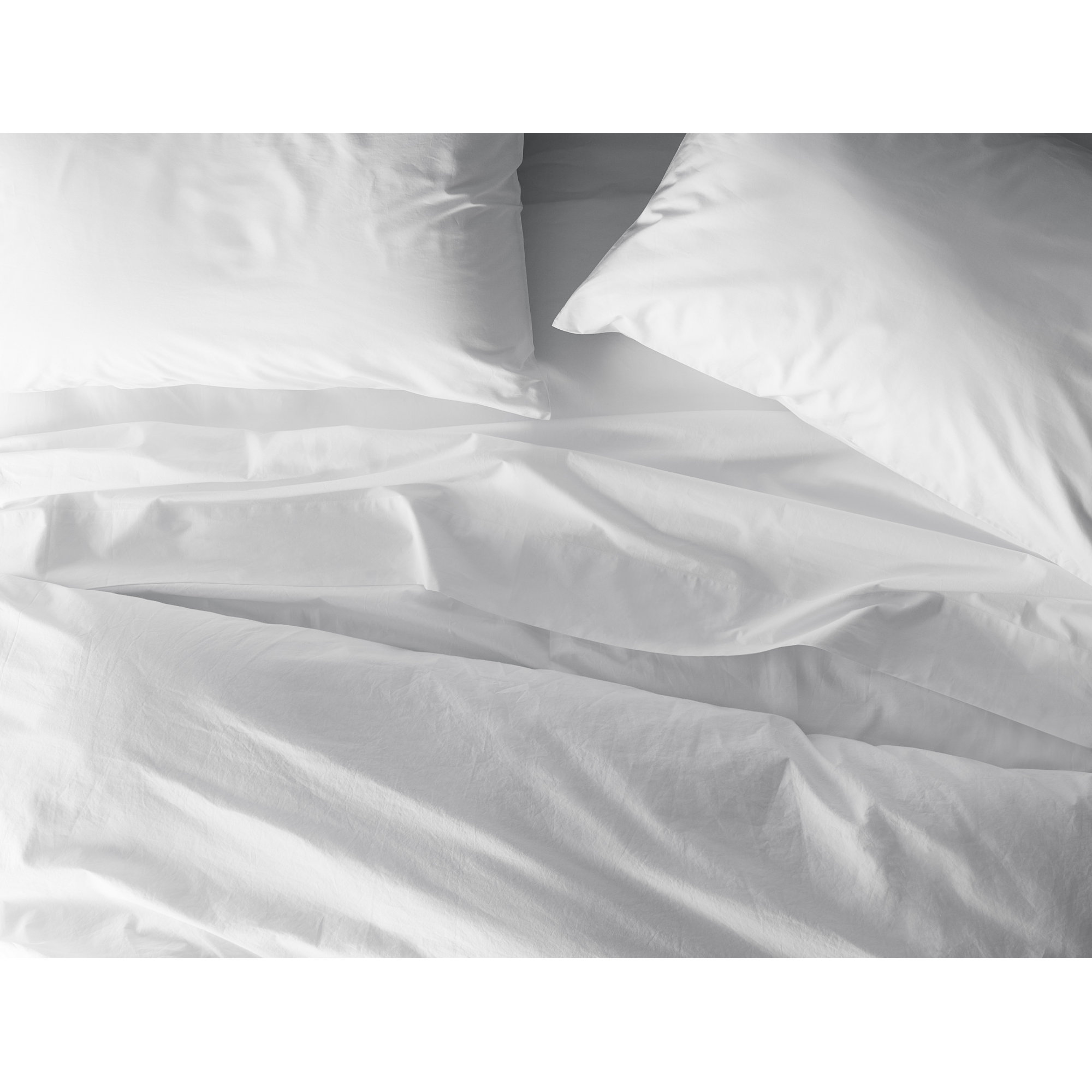 Percale Flat Sheet, King Flat Sheet, Alpine White