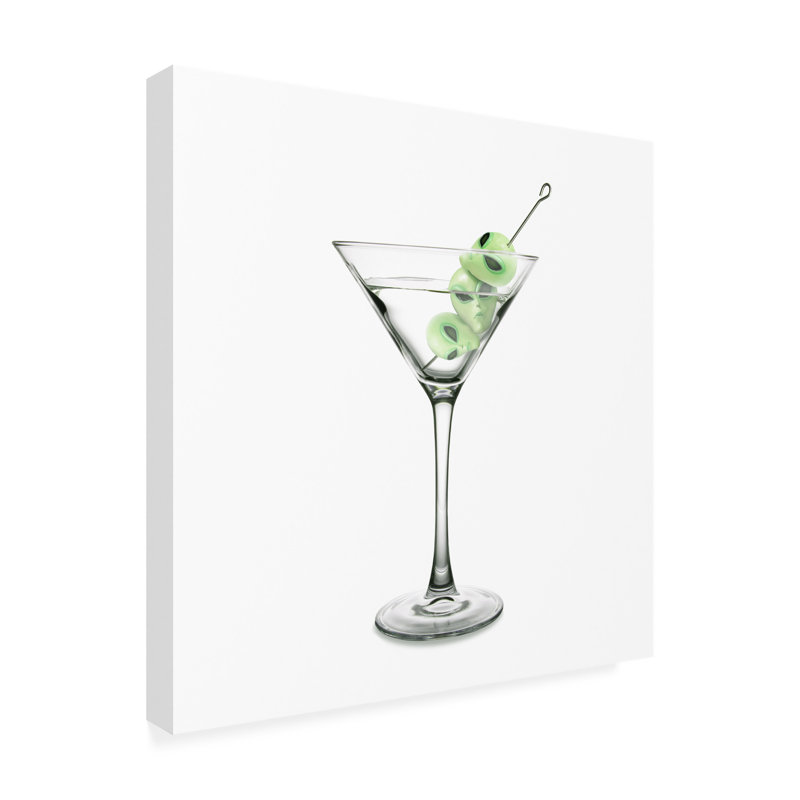" UFO Martini ", 18" H x 18" W x 2" D