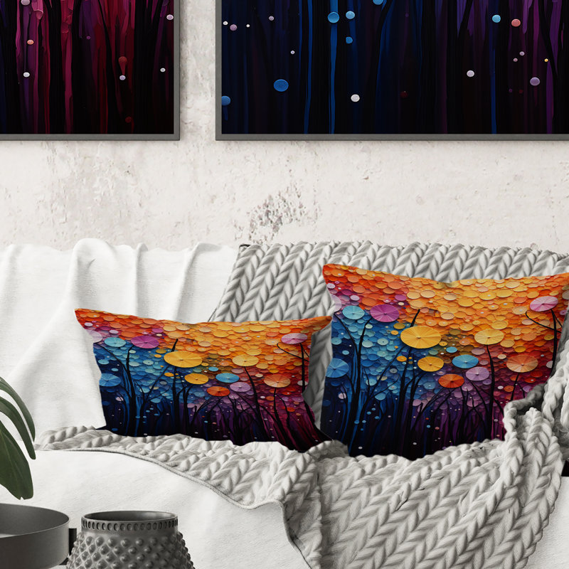 Coussin Hardedge Art Sublime Tree Symmetry IV - Hard Edge
