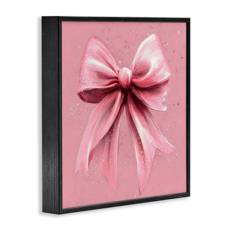 Giclée encadrée, grand parchemin rose, par Creative Studio, Giclée encadrée noir minuit, H 12 po x l 12 po