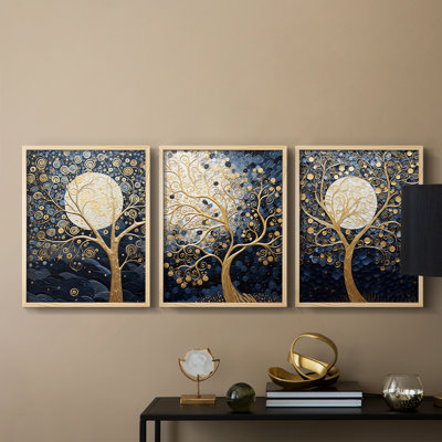 Lanscape Study  Series  LI  -Set Of 3 Framed Giclee Prints -Ready to Hang