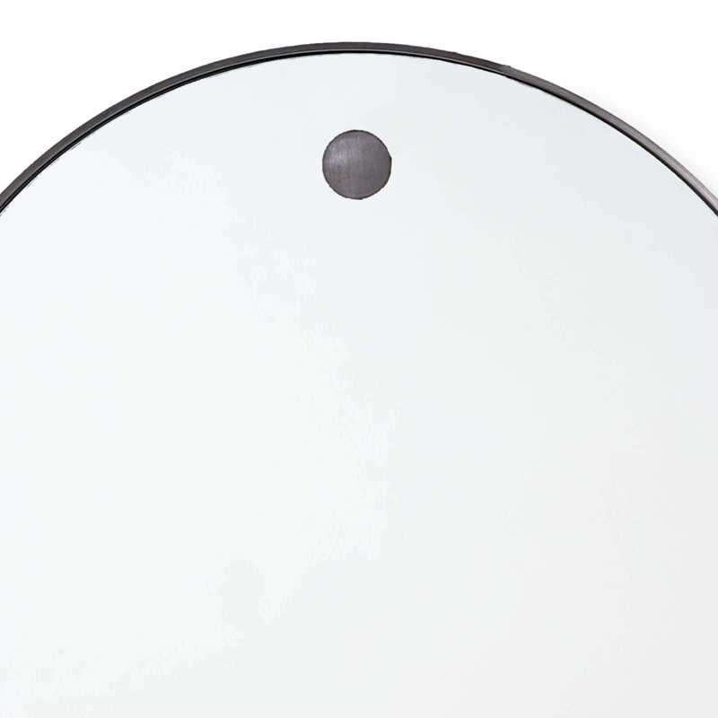 Metal Wall Mirror, Black