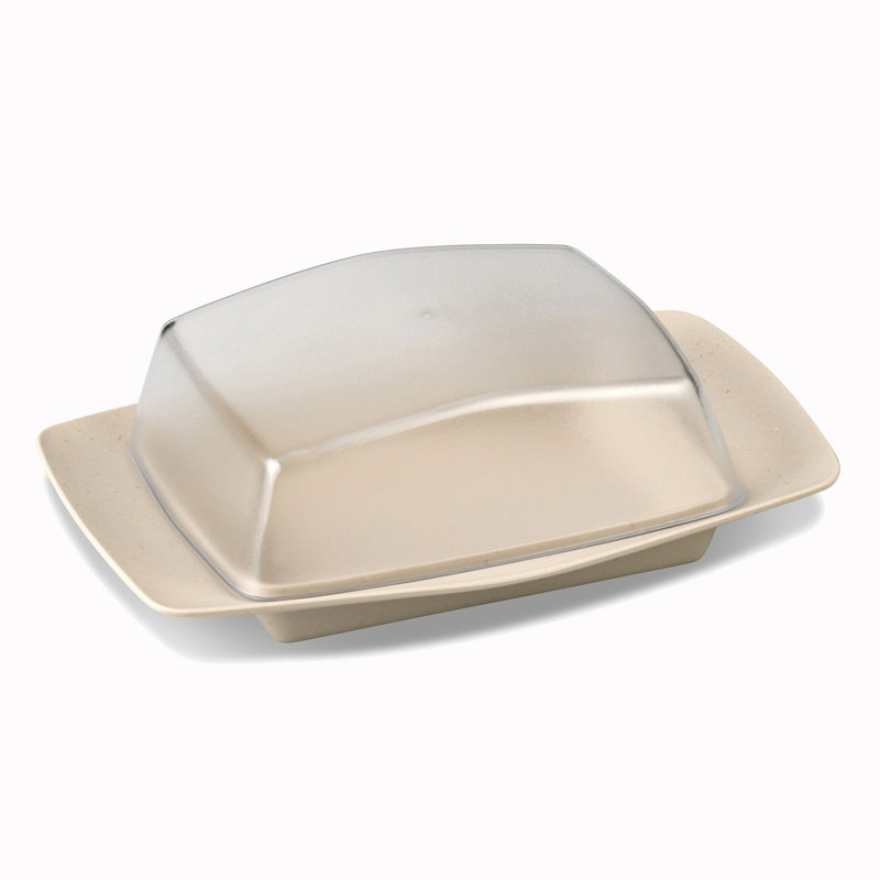 Koziol Plastic Butter Dish, Natural desert sand