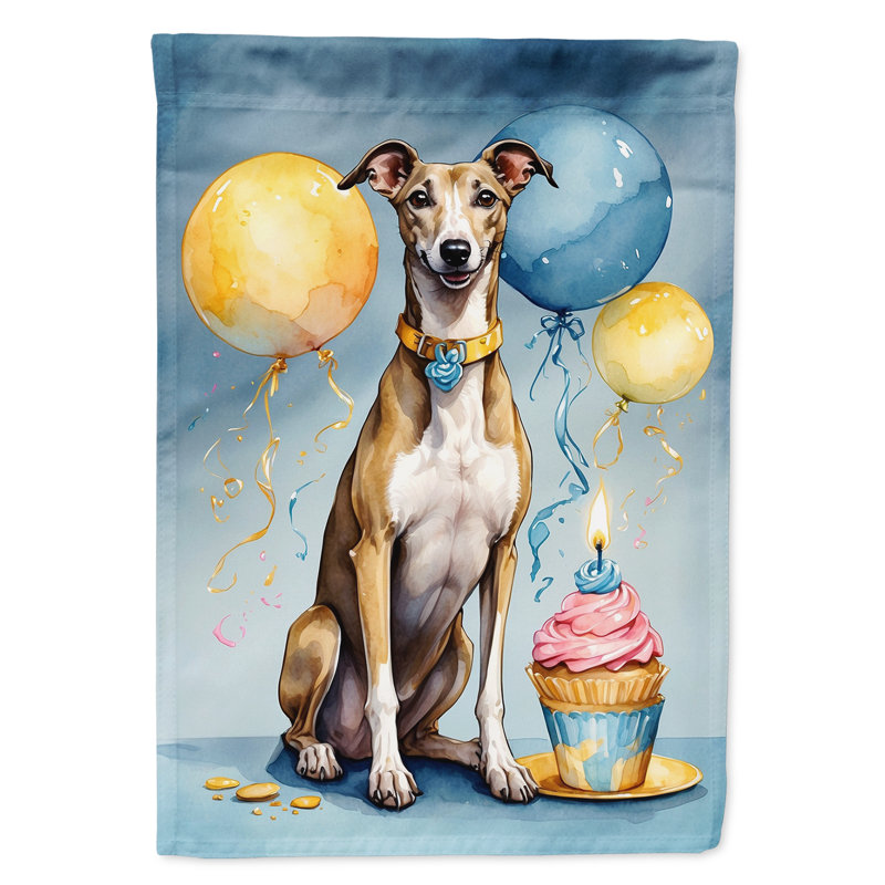Drapeau «Happy Birthday House», Lévrier anglais