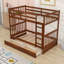 Twin-Over-Twin Bunk Bed With Storage Drawers And Ladder-629192532