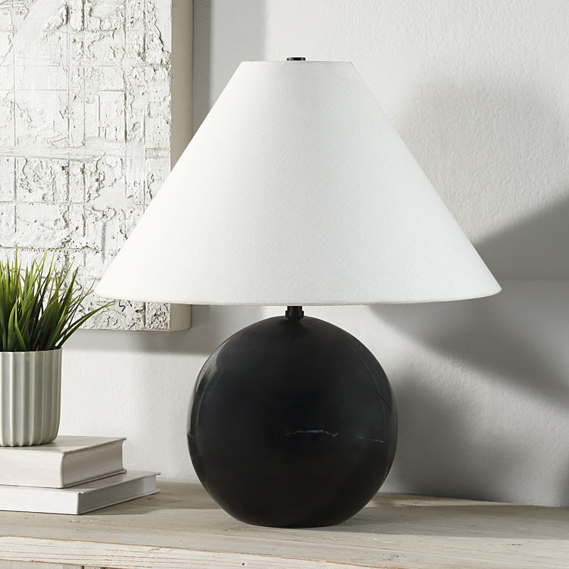 Standard Table Lamp by Renwil, Black, Ivory