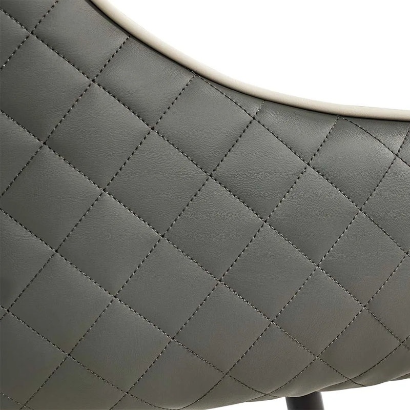 Chaise de salle à manger Zadia, Beige / noir