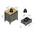 Allysyn 22.7" 2 Drawer Nightstand-913948783-931287793