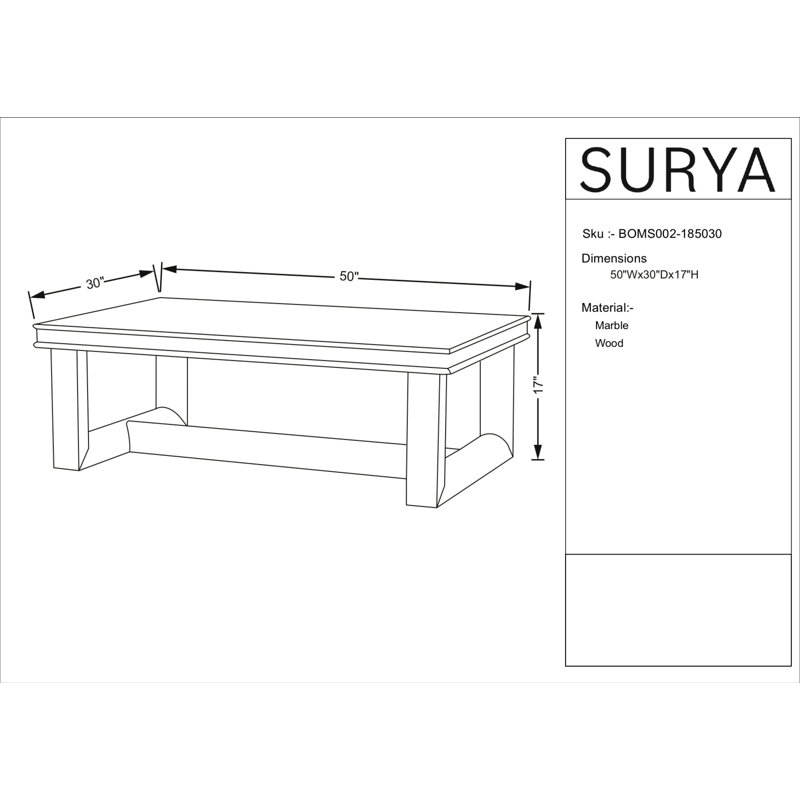 Becki Owens x Surya Mayson Coffee Table