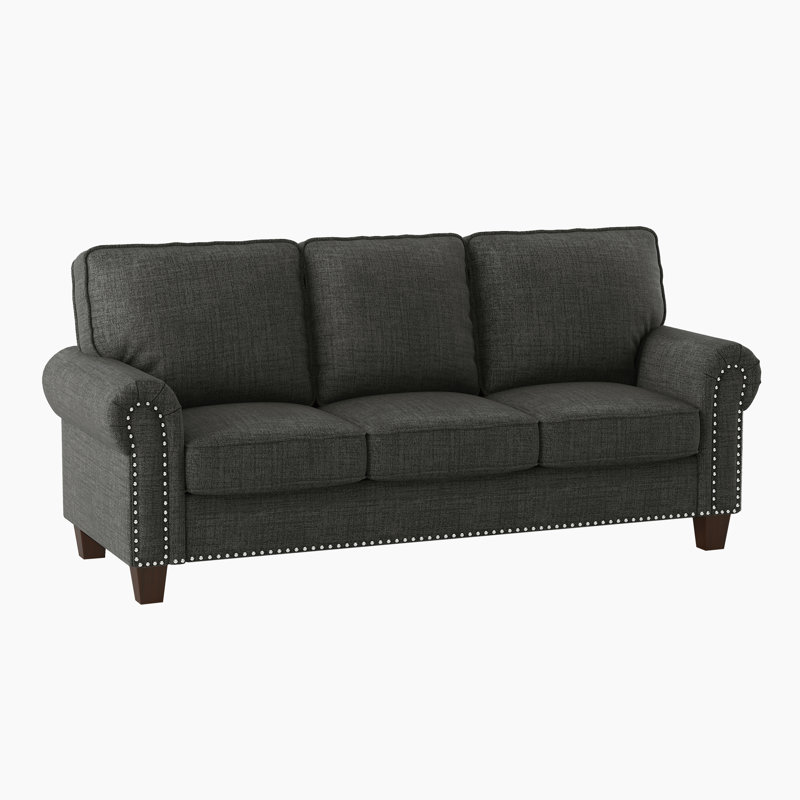 Canapé moderne en microfibre 85,5 po Minja