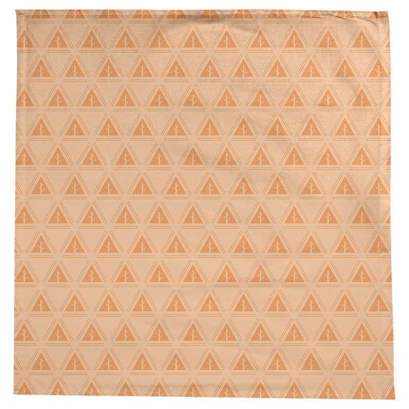 Barbra Classic Minimalist Tree Tablecloth, Light Orange