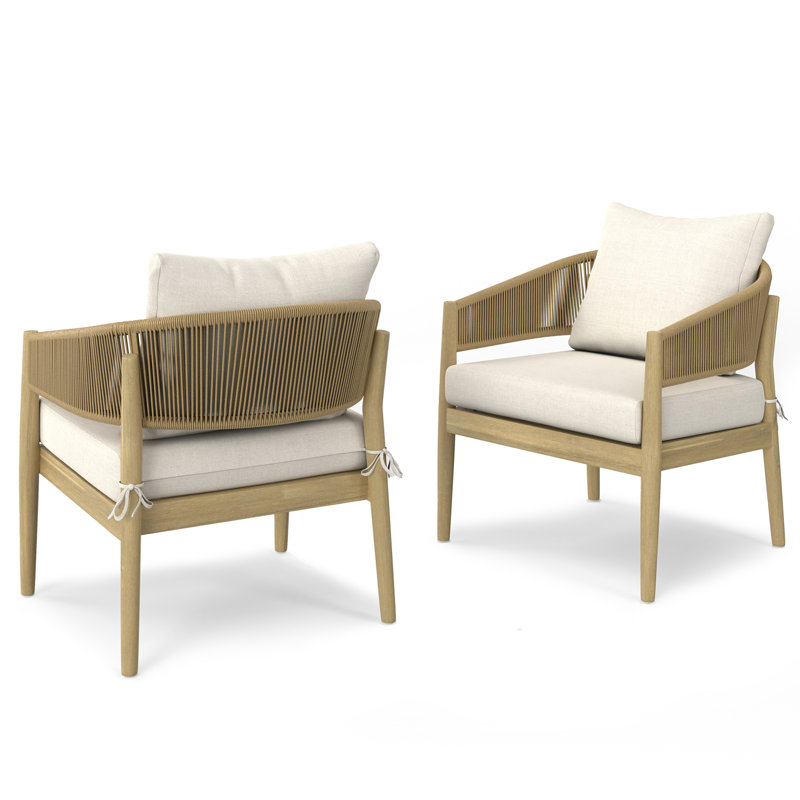 Bayshore - Fauteuil de conversation d'extérieur - Naturel
