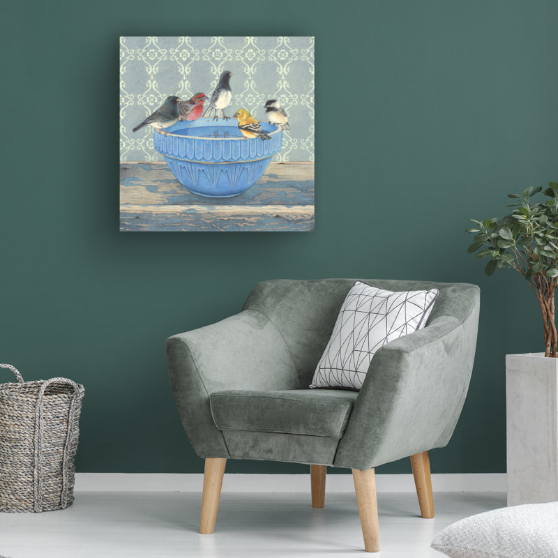 Marvindale «Gathering At The Blue Bowl», reproduction sur toile, H 18 po x l 18 po x P 2 po