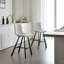 Tabouret de bar en tissu texturé Modern