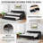 Upholstery Twin Daybed With Trundle & USB Port-2123796641