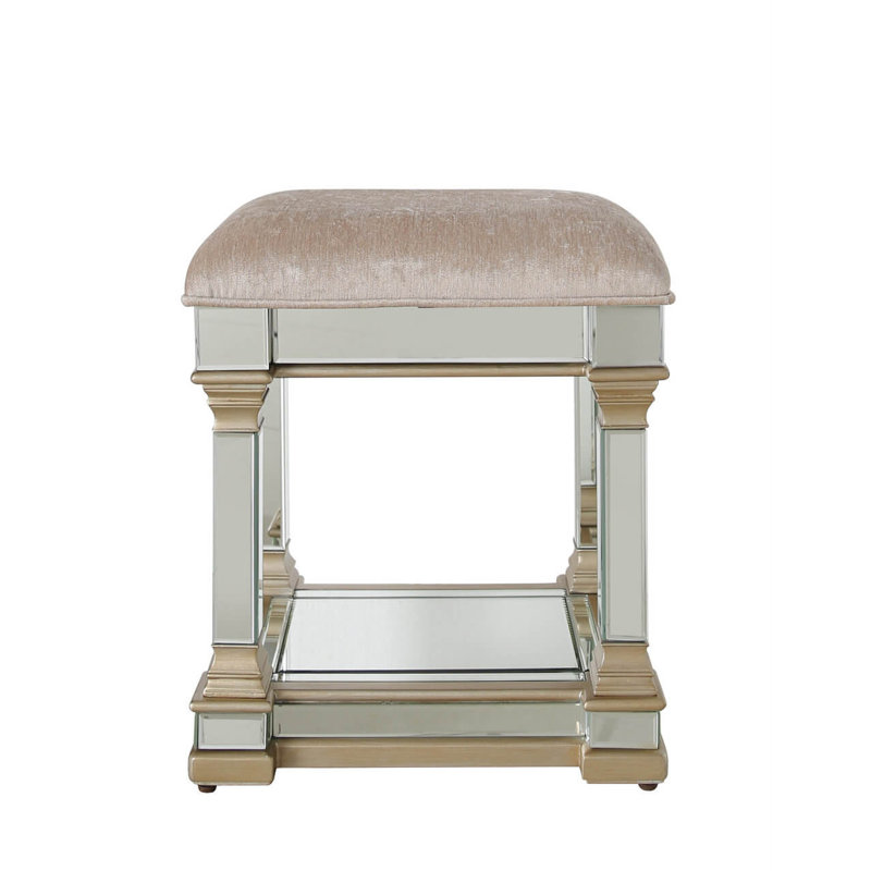 Solid + Manufactured Wood Accent Stool