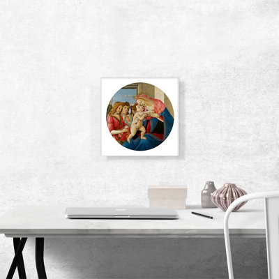 " The Virgin And Child With Two Angels 1490 " by Sandro Botticelli Painting Print
