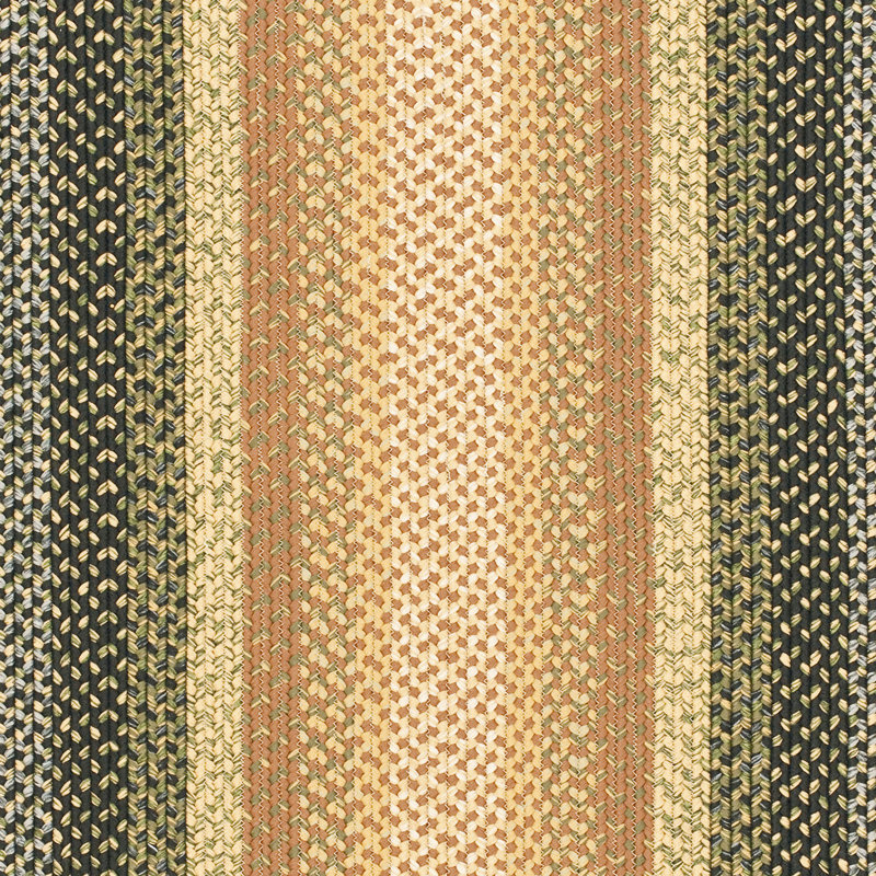 Aylward Striped Multi Indoor/Outdoor Rug, Round 122 cm