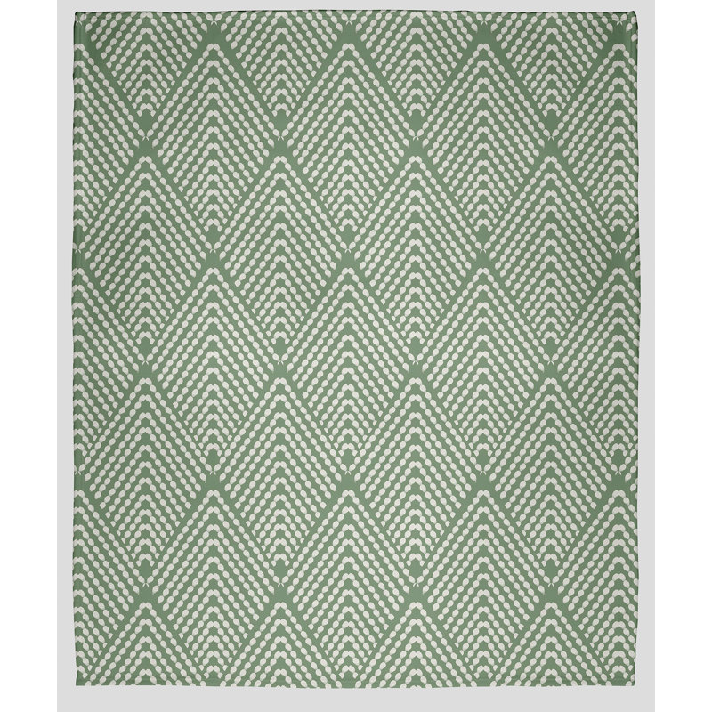 Fleece Throw Blanket, 50" W x 60" L, Muted Green