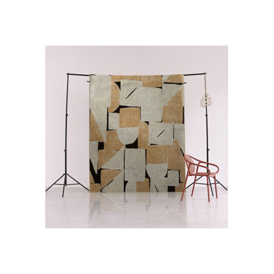 Themed Abstract Geometric Patterned Creative Modern Decorative Washable Rug