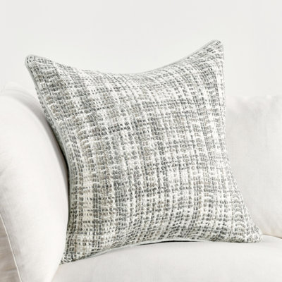 Capri Plaid Linen Reversible Throw Pillow