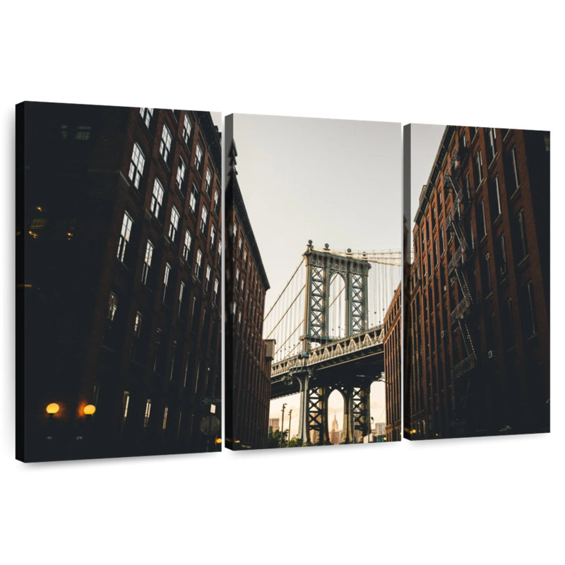 Lilie NYC Manhattan Bridge, H 36 po x l 57 po