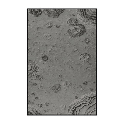Machine Washable Space Gray Area Rug