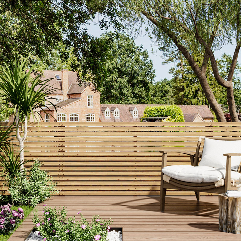 Wood Fence Panels Included, 90cm W