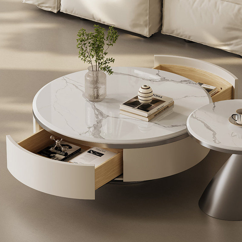 Ensemble de tables basses modernes et luxueuses, H 15,7 po x L 35,4 po x l 35,4 po