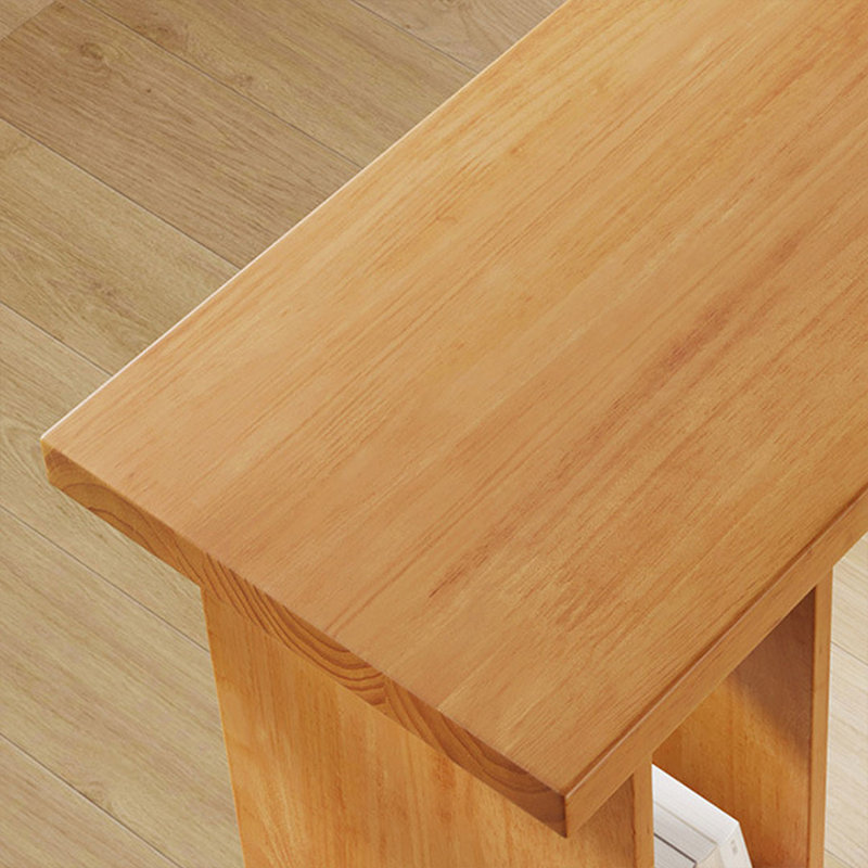 2-Person Brown Rectangular Solid Wood Bar Table Sets