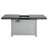 Extendable Rectangle Aluminum Alloy Fire Pit Table, 50,000BTU