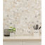 Selene Oro Hexagon 12 in. x 12 in. Honed Marble Mosaic Floor and Wall Tile