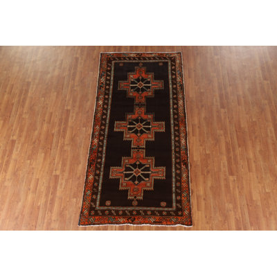 Tapis de couloir géométrique traditionnel 4x9