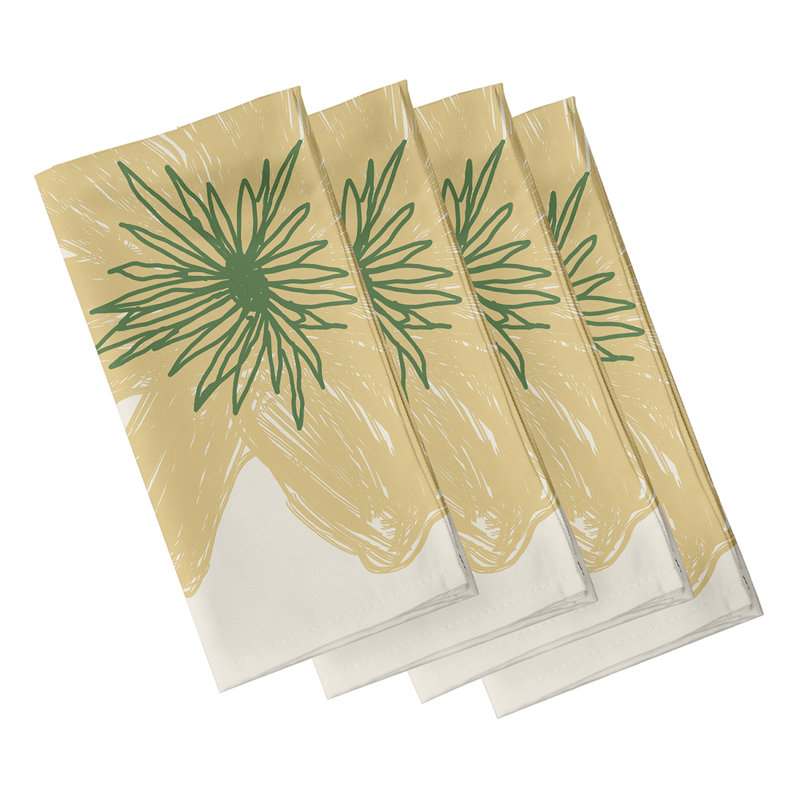 Serviette Brainard 22 po, L 18 po x L 18 po, Blanc cassé / vert / bleu