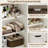 Farmhouse Bathroom Cabinet with 4 Drawers-1467372123