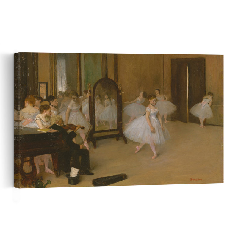 La classe de danse, vers 1871. Estampe d'art mural abstraite et contemporaine., H 32 po x l 48 po
