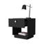 Table de chevet à tiroir simple H 19 po avec tablette de rangement ouverte-912877640