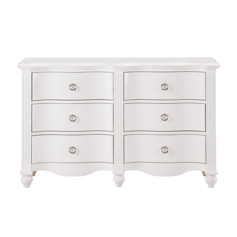 Keion 6-drawer Dresser, White