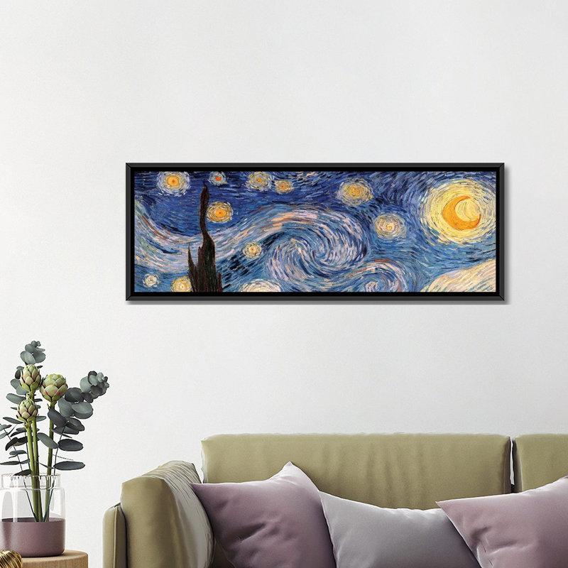 "Nuit étoilée" par Vincent Van Gogh, reproduction d'art sur toile panoramique, H 16 po x l 48 po x P 1,5 po
