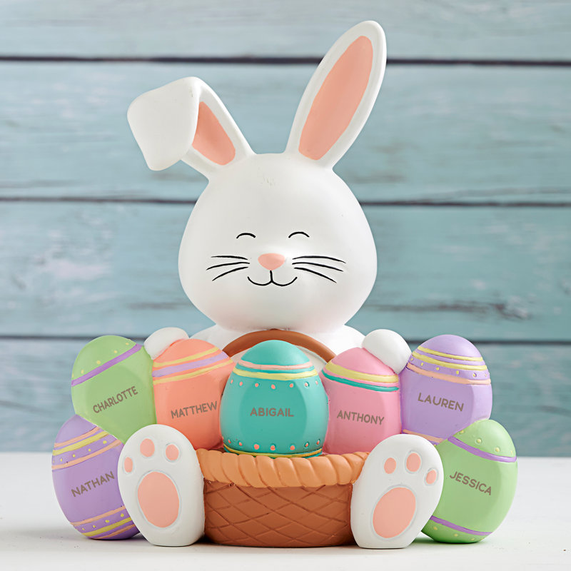 Lapin de Pâques personnalisé en résine 3-D, Oui
