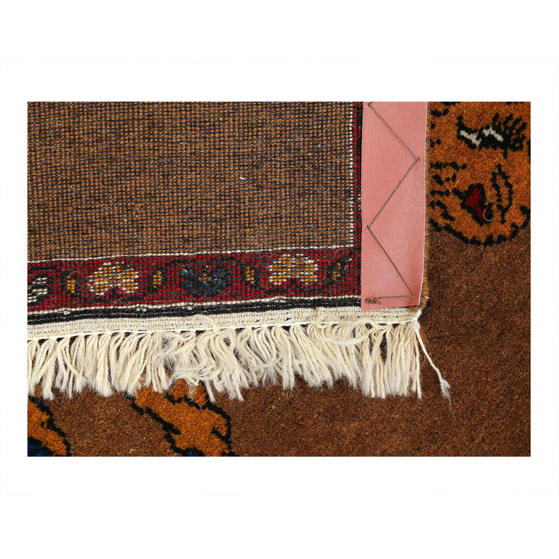Tapis noué à la main 2 pi x 3 pi Animal