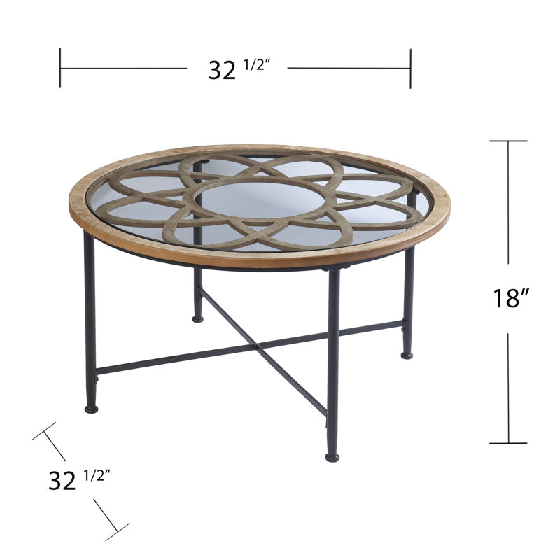 Antoneisha Glass Top Coffee Table