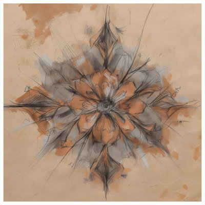 Couvre-lit floral abstrait