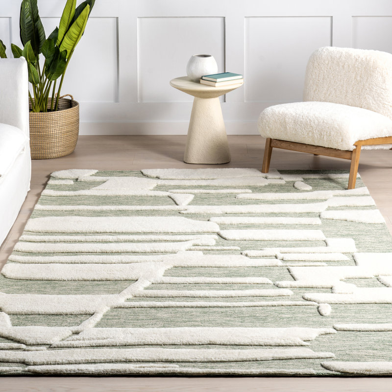  Tapis en laine Babai New Zealand, Rectangle 8 pi 6 po x 11 pi 6 po