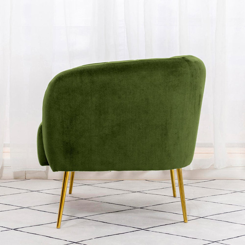 Hayler Velvet Barrel Chair