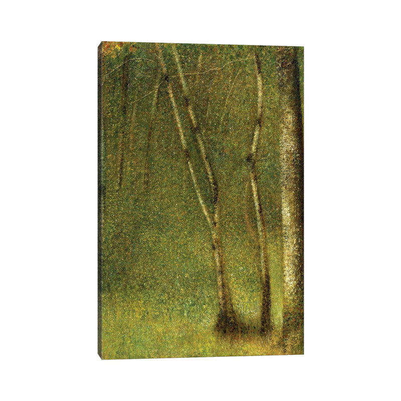 The Forest At Pontaubert, 1881 by Georges Seurat - Wrapped Canvas Gallery-Wrapped Canvas Giclée, 30.48 cm H x 45.72 cm W