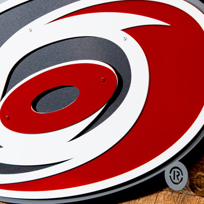 «Carolina Hurricanes Layered», art mural en métal