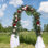 108A Guirlande de fleurs artificielles, guirlande de fleurs artificielles pour la décoration de mariage, guirlande de mariage