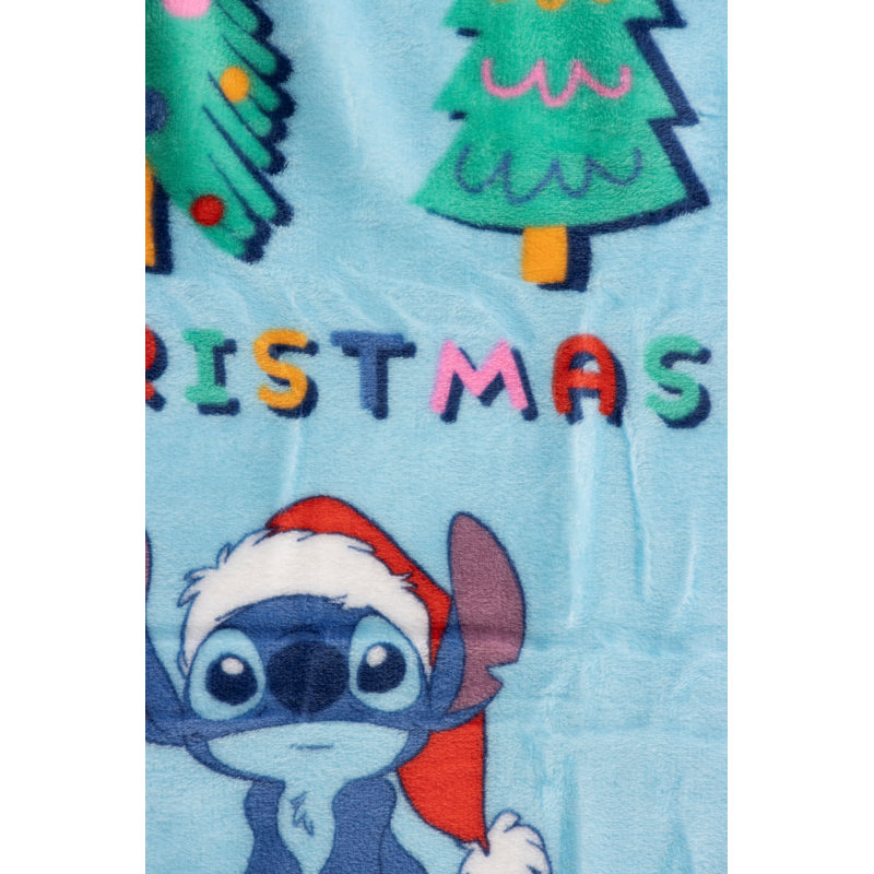 Lilo & Stitch Merry Christmas Rainbow Throw & Pillow Set